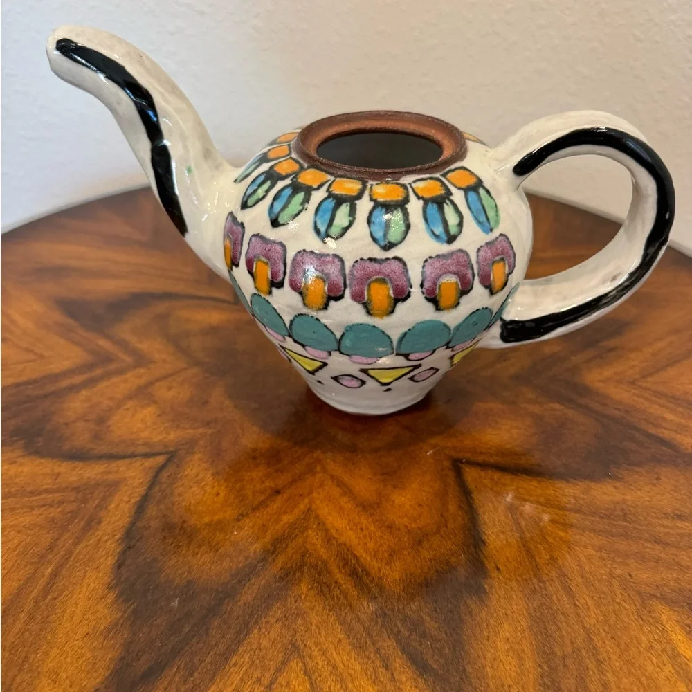 Rare Tom Phinney Hand Crafted Signed Tea Pot US Artist from Ohio